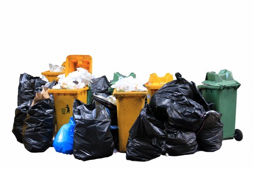 Recycling process in a skip hire service