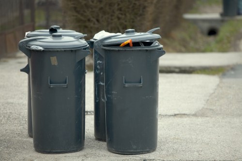 Residents participating in waste recycling in Thamesmead