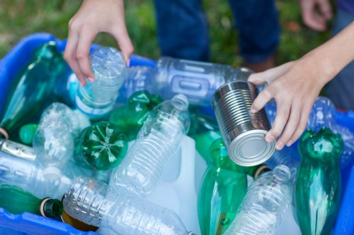 Business professionals planning waste management
